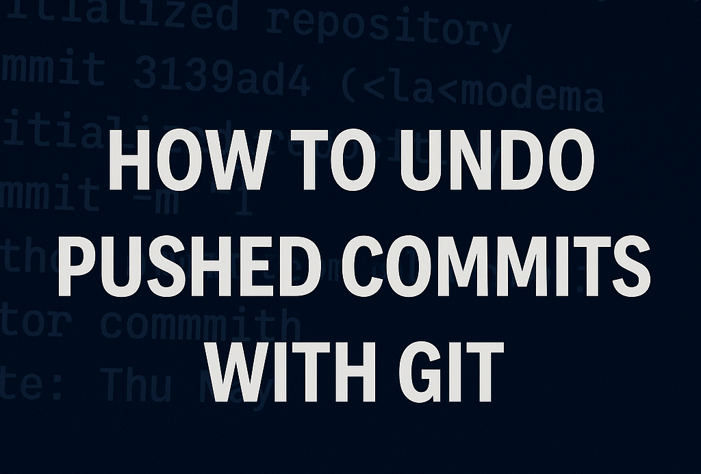 Undo a Git Push – How to Revert, Reset, or Recover Commits